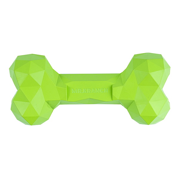 Игрушка Mr.Kranch для собак Кость дентальная Diamond 20 см зелёная с ароматом курицы