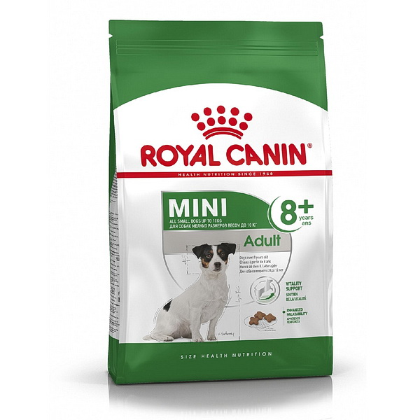 Royal Canin Mini Adult 8+ для мелких пород стареющие собаки 2кг