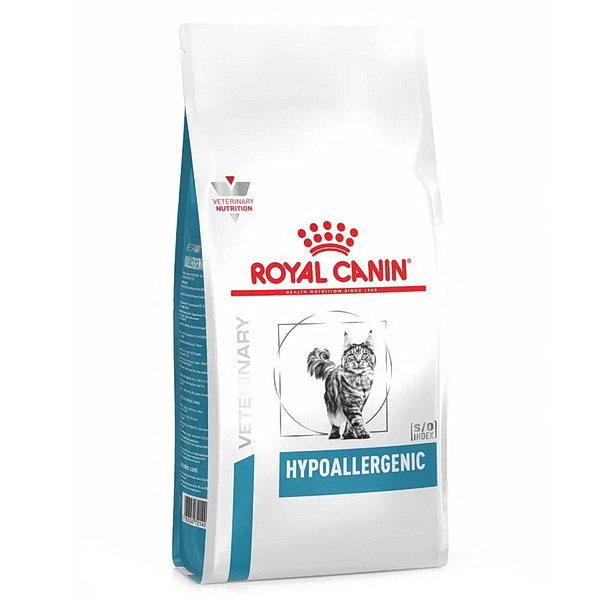 Royal Canin ГИПОАЛЛЕРДЖЕНИК сухой диетический корм для взрослых кошек, при пищевой аллергии и0,35 кг