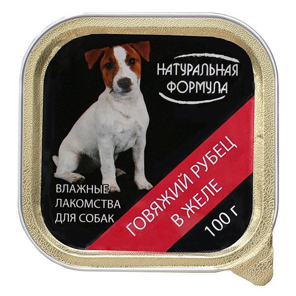 НАТУРАЛЬНАЯ ФОРМУЛА конс.д/соб 100г гов.рубец в желе ламистр