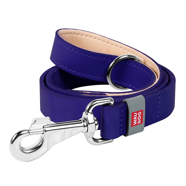 Collar поводок WAUDOG Classic 20мм 122 см фиолетовый