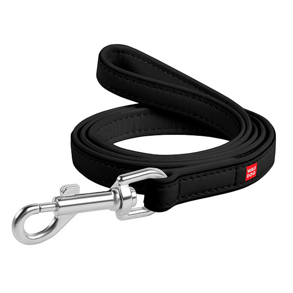 Collar поводок Waudog 25 мм 122 см чёрный