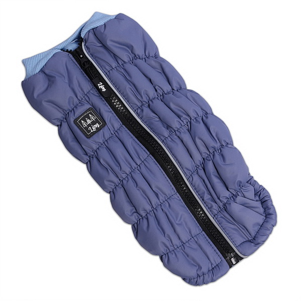 Lion Жилетка д/животных, серо-голубой (на гладкой подкладке) XXL (Длина спинки 37-39, грудь 48-60, шея 34-42)