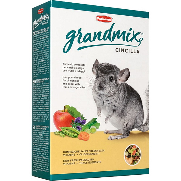 PA Корм GRANDMIX cincilla комплексный/основной д/шиншилл и дегу (850г) /12/