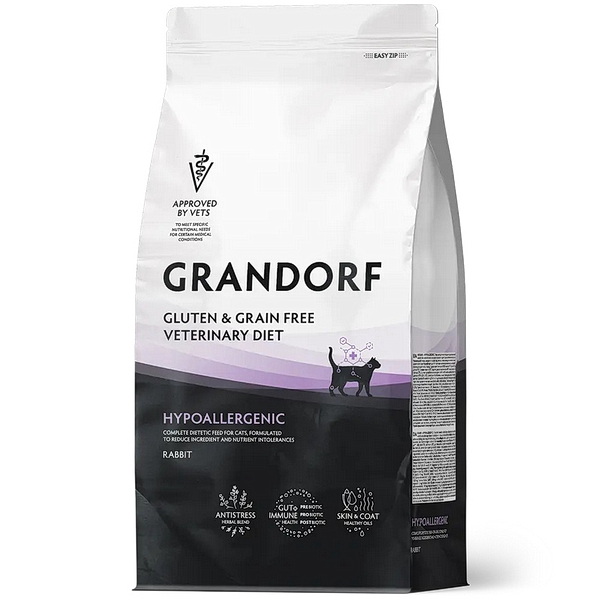 GRANDORF Cat Vet.Diet HYPOALLERGENIC Rabbit (Кролик) 400г