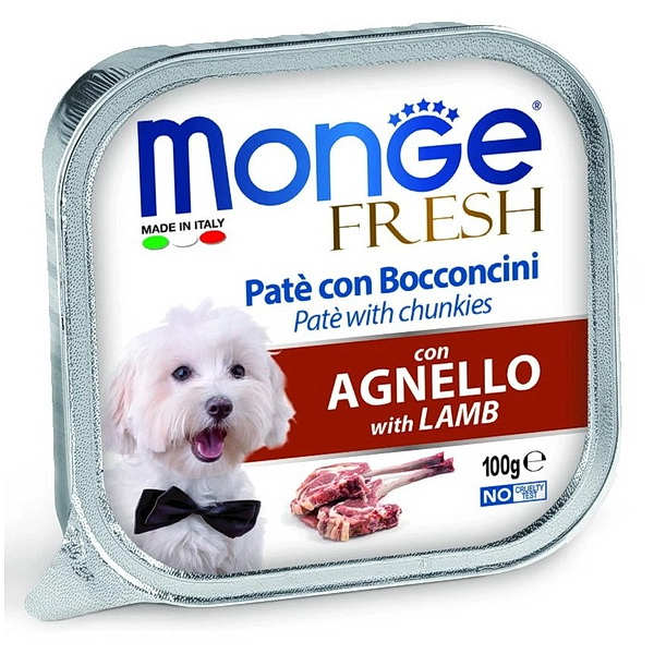 Monge Dog Fresh д/собак 100г паштет из ягнёнка ламистр