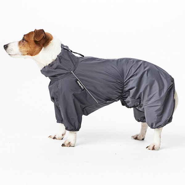 Дождевик LionPets ДЖЕК РАССЕЛ LPK-9225-135 на мальчика Цвет: Серый  (сп 42 см, об/ш 30-38 см, об/гр 40-54 см)