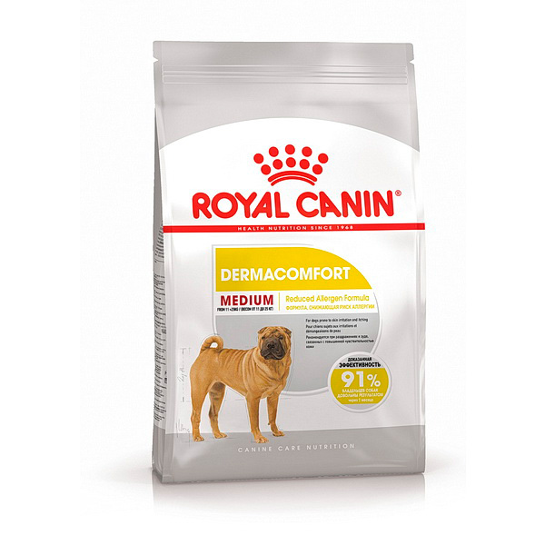 Royal Canin Medium Dermacomfort с чувствительной кожей собаки 3 кг