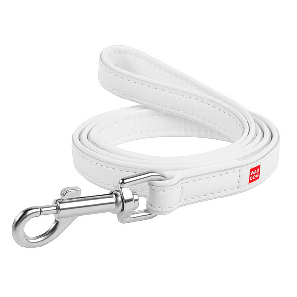 Collar поводок Waudog 25 мм 122 см белый