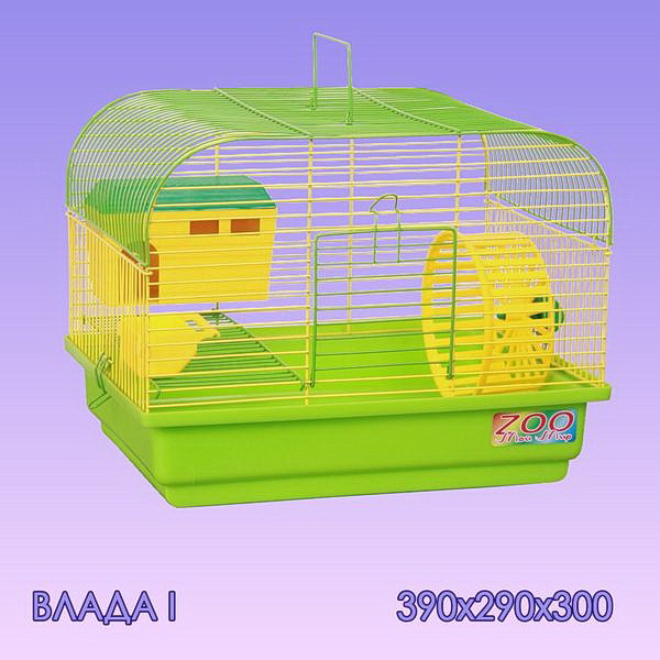 Zoo Мой Мир Влада-1 клетка д/грызунов с большим поддоном