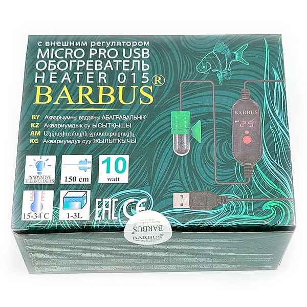 Barbus Обогреватель терморегулятор MICRO PRO USB 10 ватт