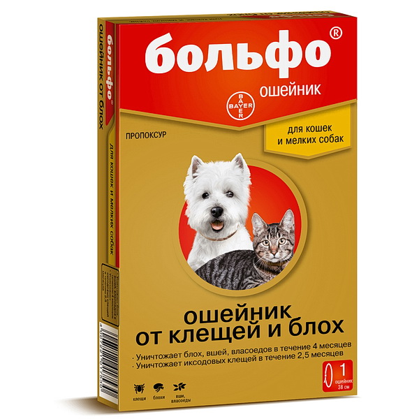 Elanco Больфо д/кошек и мелких собак ошейник от блох и клещей