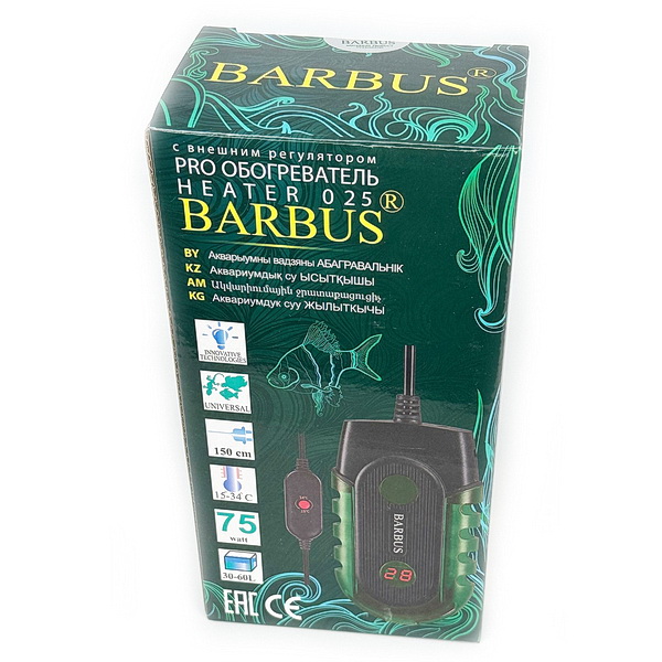 Barbus Обогреватель с внешним регулятором PRO 75 ватт
