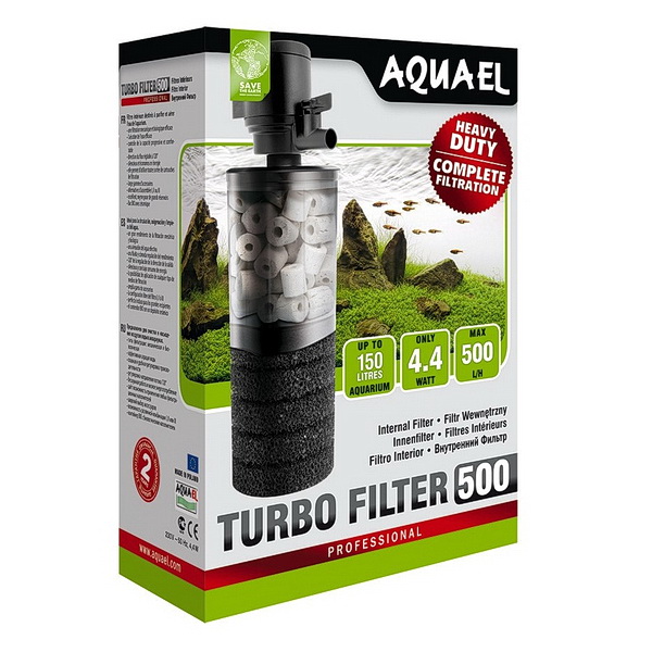 AQUAEL TURBOFILTER 500л/ч внутренний помпа-фильтр до 150л