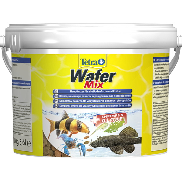 Tetra WaferMix основной корм смесь плотоядных травоядных 3,6л