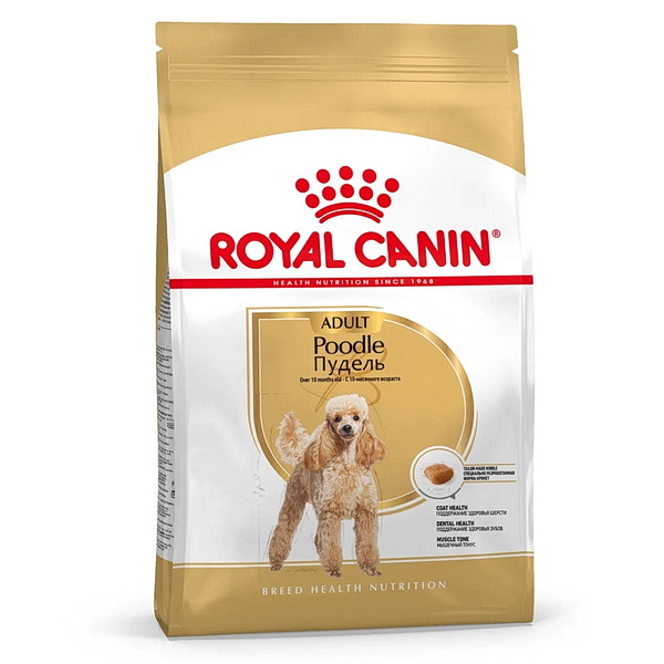 Сухой корм ROYAL CANIN POODLE ADULT для собак породы пудель, 3 кг