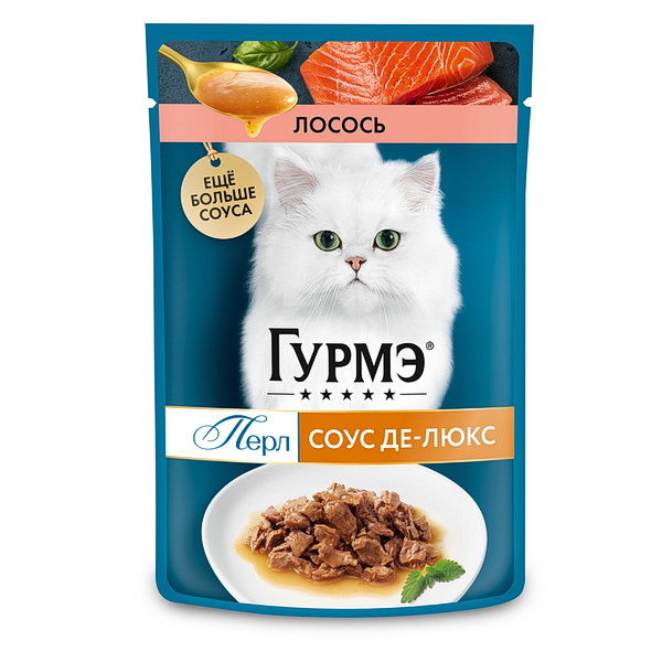 GOURMET ПЕРЛ д/К СоусДеЛюкс Лосось 75г