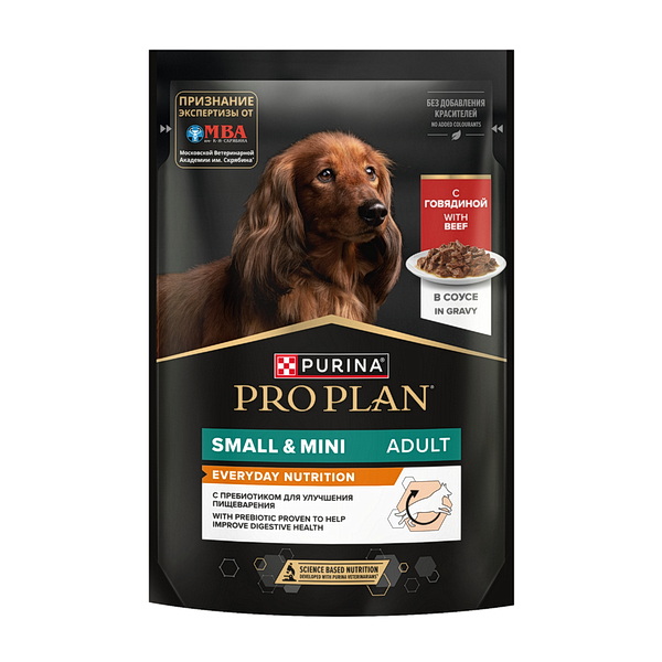 Pro Plan д/собак 85г влажный корм говядина пауч