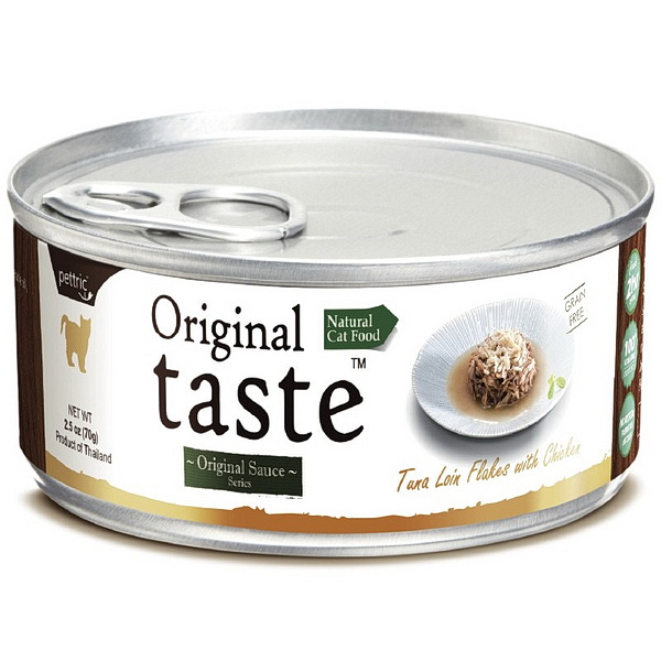 Влажный корм для кошек Петтрик Original Taste -тунец с курицей в соусе 70г