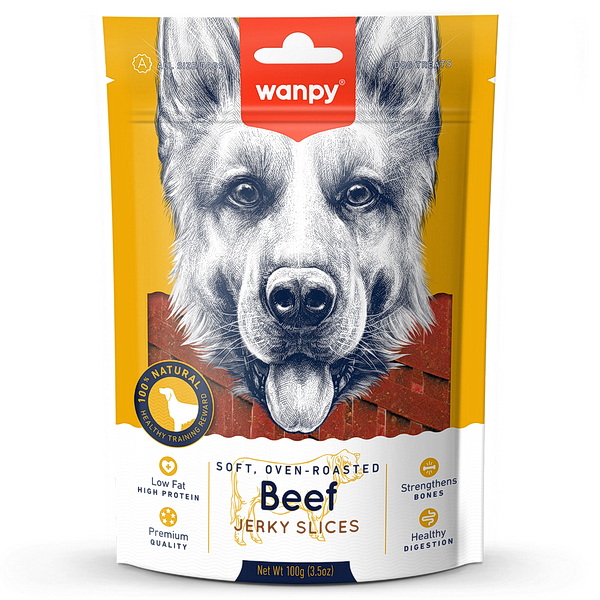 Wanpy Dog соломка из вяленой говядины 100 г	