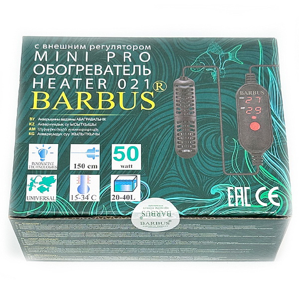 Barbus Обогреватель с внешним регулятором MINI PRO 50 ватт