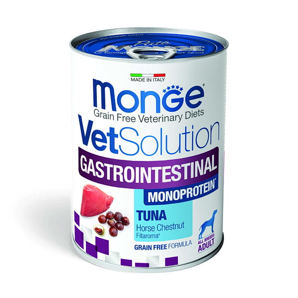 Monge VetSolution Dog Gastrointestinal влажная диета для собак Гастроинтестинал из тунца 400 г (3212