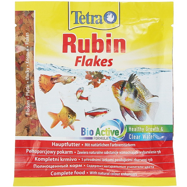 Tetra Rubin корм для рыб хлопья для окраса 12гр