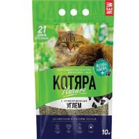 КОТЯРА 10л наполнитель комкующийся Активированный уголь
