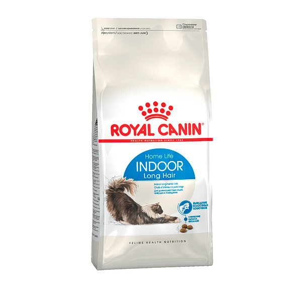 Royal Canin Indoor Long Hair для длинношерстных кошек 400г