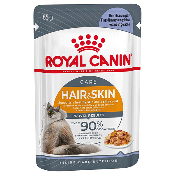 Royal Canin Hair & Skin Care для здоровья кожи и шерсти для взрослых кошек 85г