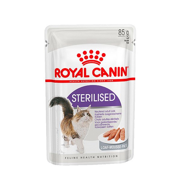 Royal Canin Sterilised для стерилизованных кошки паштет 85г