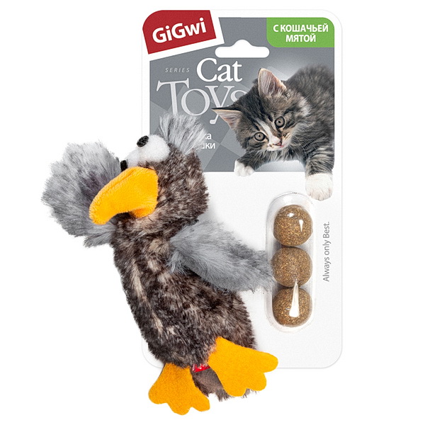GiGwi Птичка с кошачьей мятой