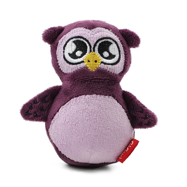 GiGwi PLUSH FRIENDZ Игрушка мягкая для собак "Сова с пищалкой", 110мм