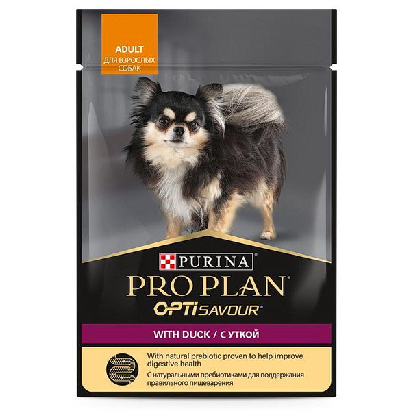 Pro Plan д/собак 85г влажный корм утка пауч