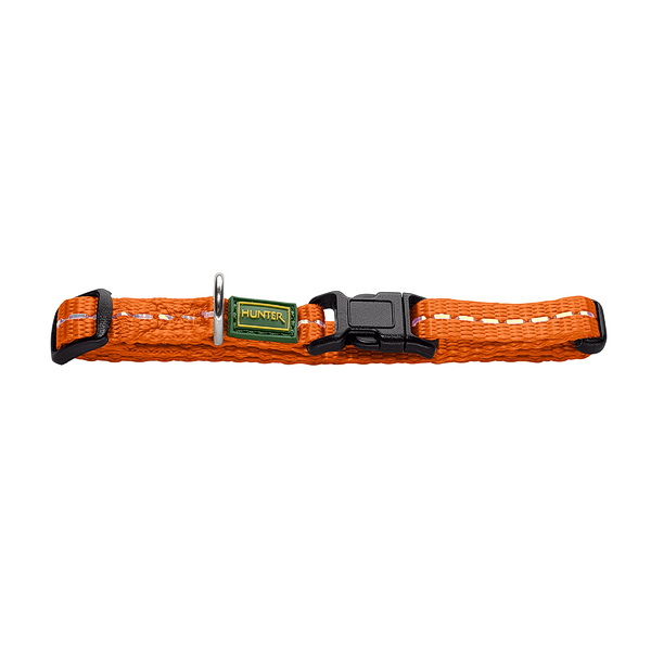 Hunter ошейник для собак Tripoli Vario Basic Mini XXS-XS (14-20 см), нейлон оранжевый, светоотражающий
